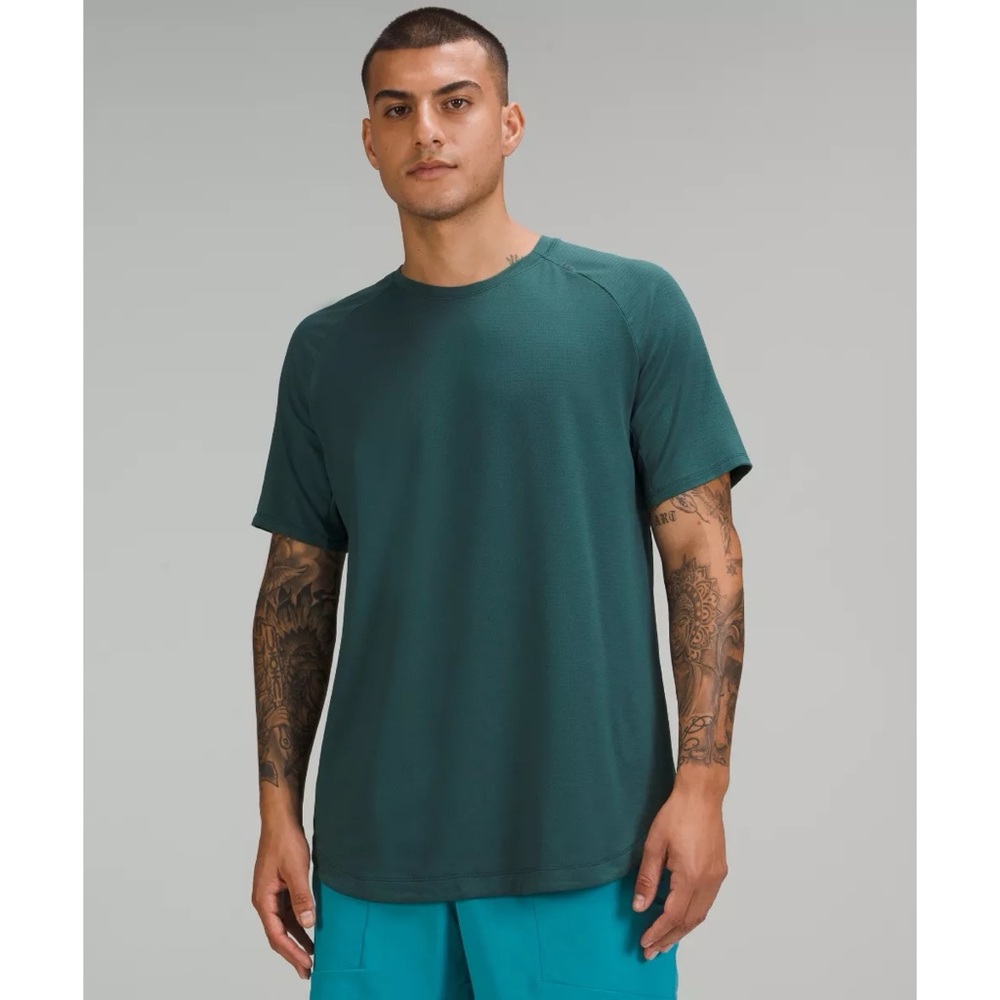 Lululemon Drysense Short Sleeve Shirt Green Jasper S